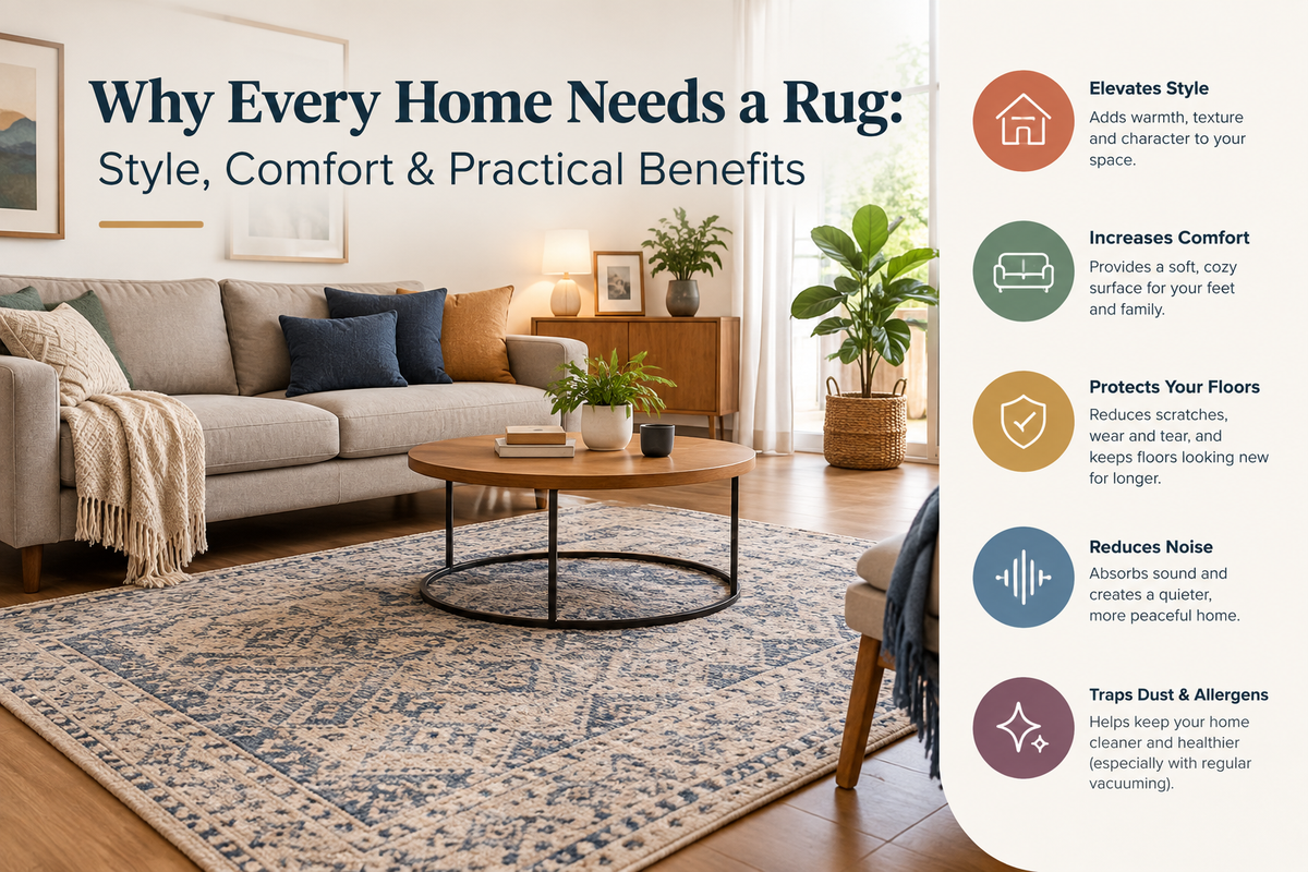 Why Every Home Needs a Rug: Style, Comfort & Practical Benefits