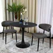 SPIN RND DIN TABLE 90DIAX75CM-DARK GRY
