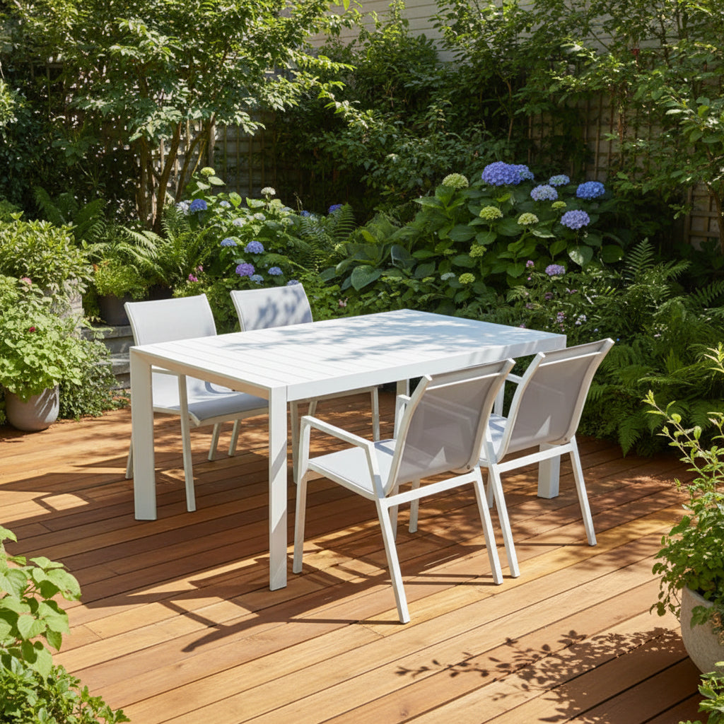 ICARIA OUTDOOR DINING TABLE AND CHAIRS KIT – 7PCS