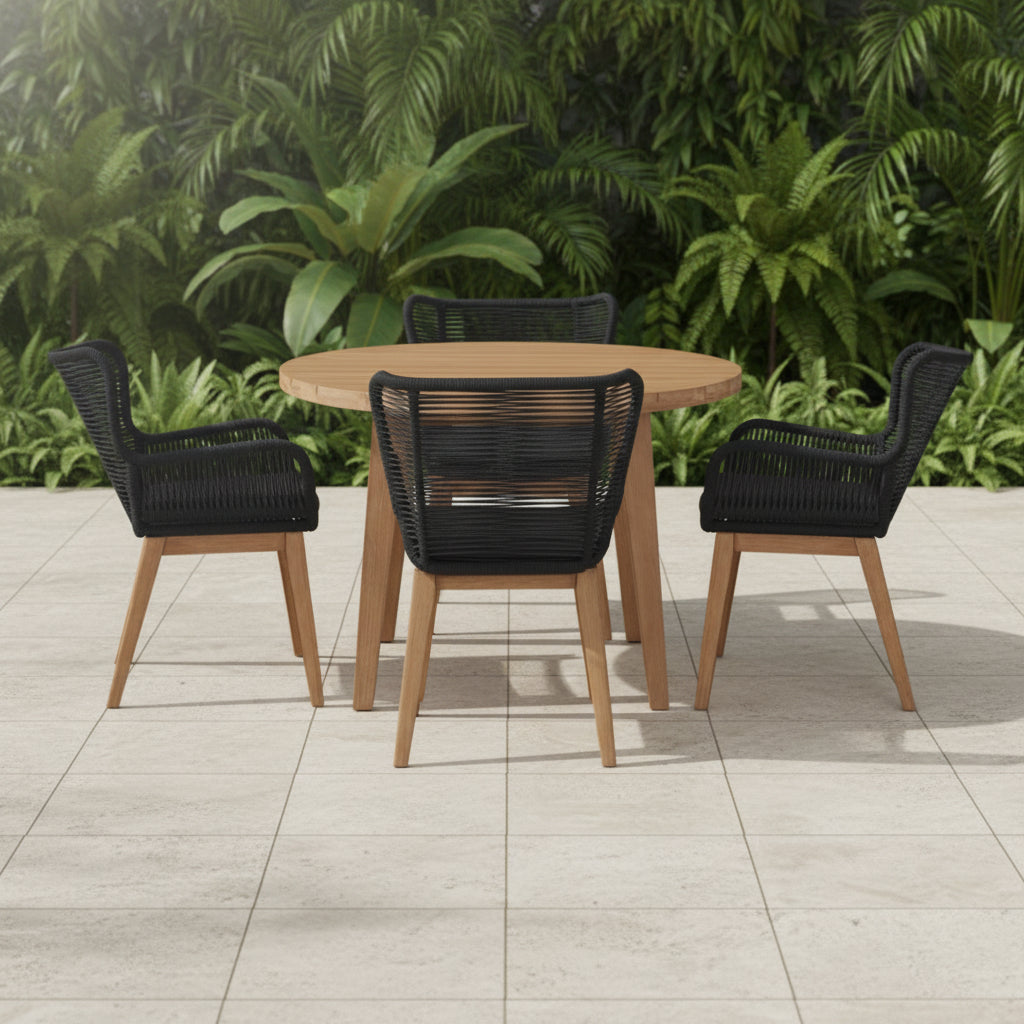 MARRAKESH 5PC OUT BLK/CHAR/EUCY