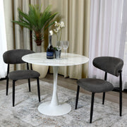 SPIN RND DIN TABLE 90DIAX75CM-WHITE