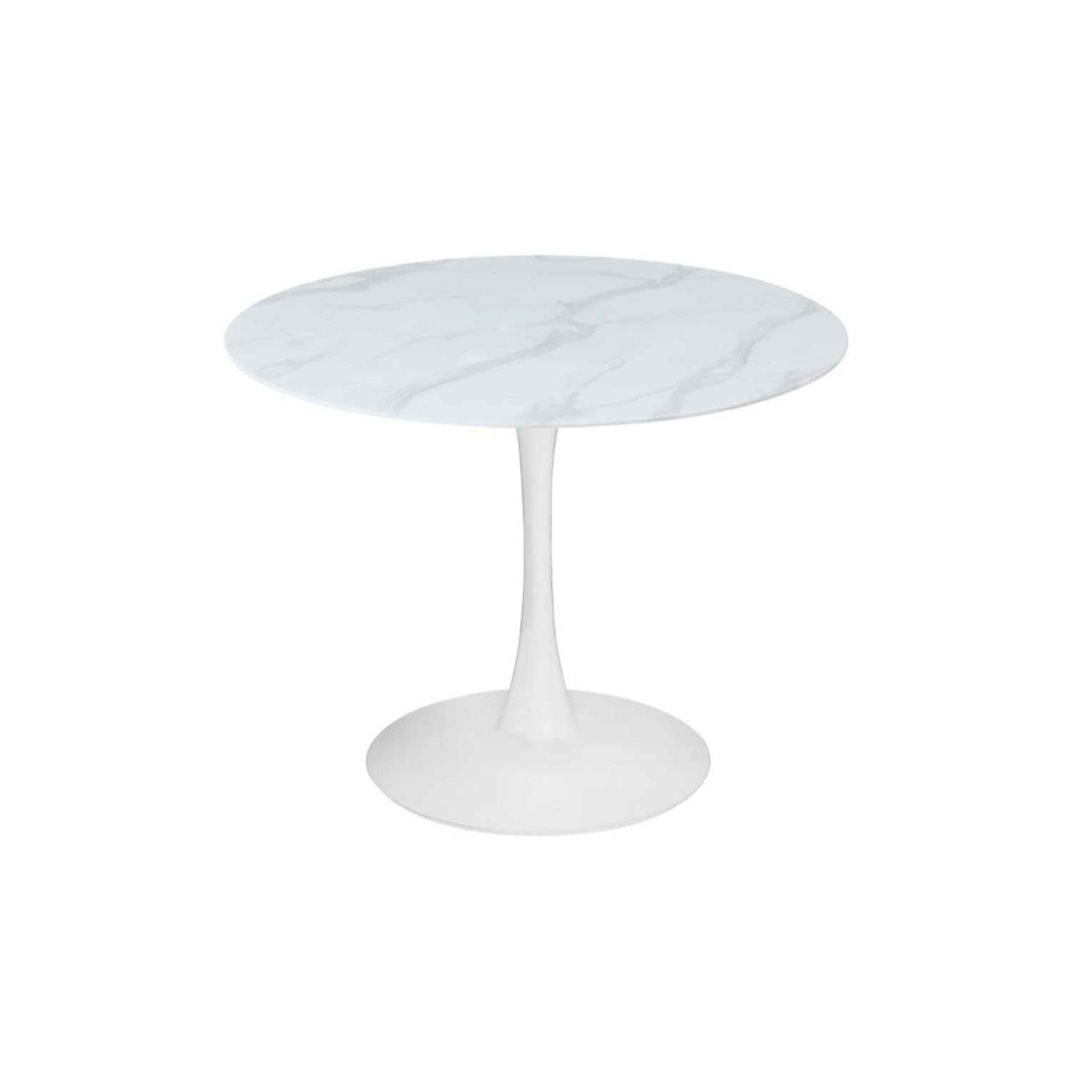 SPIN RND DIN TABLE 90DIAX75CM-WHITE