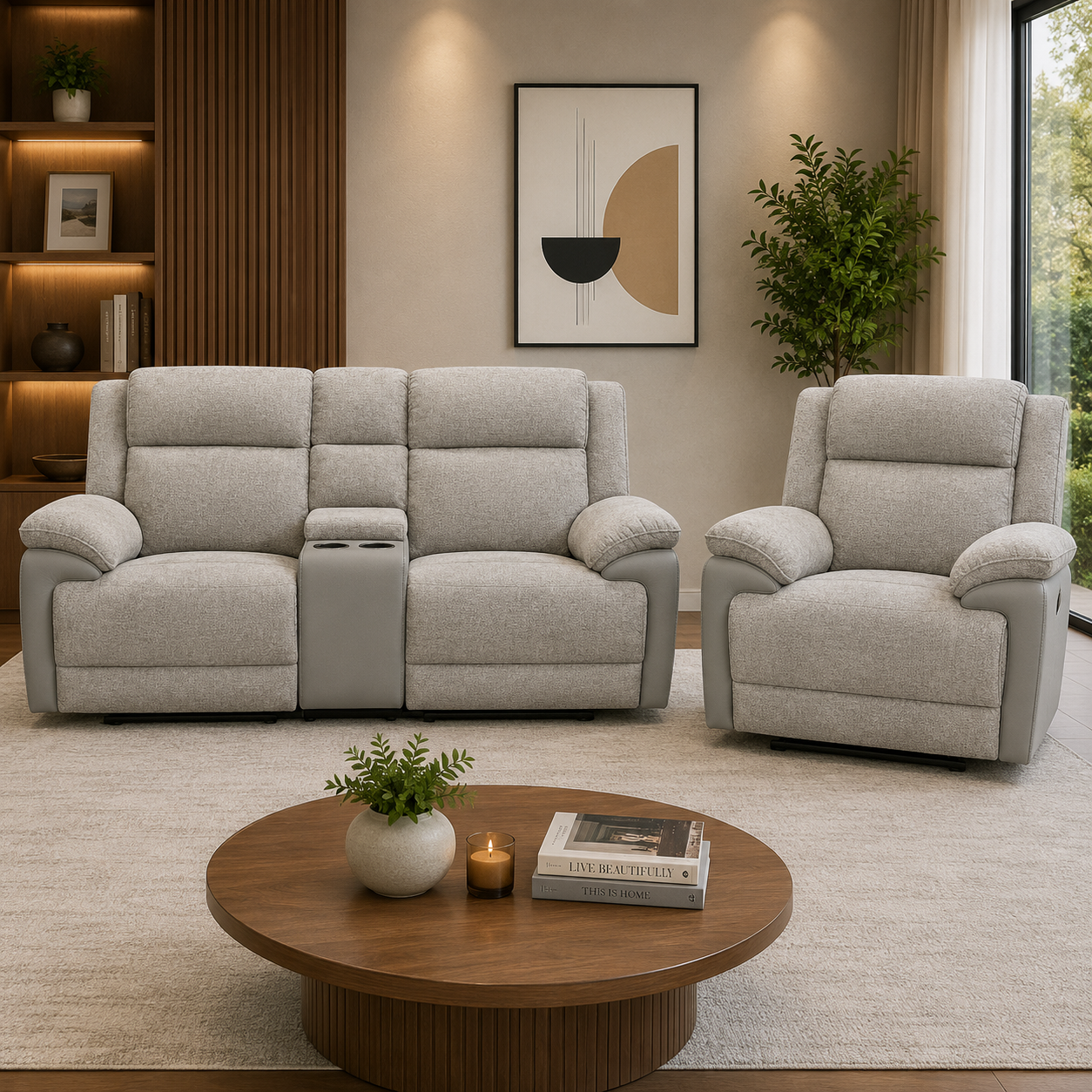 ANGUS FAB 2 STR WITH ELECTRIC RECLINERS