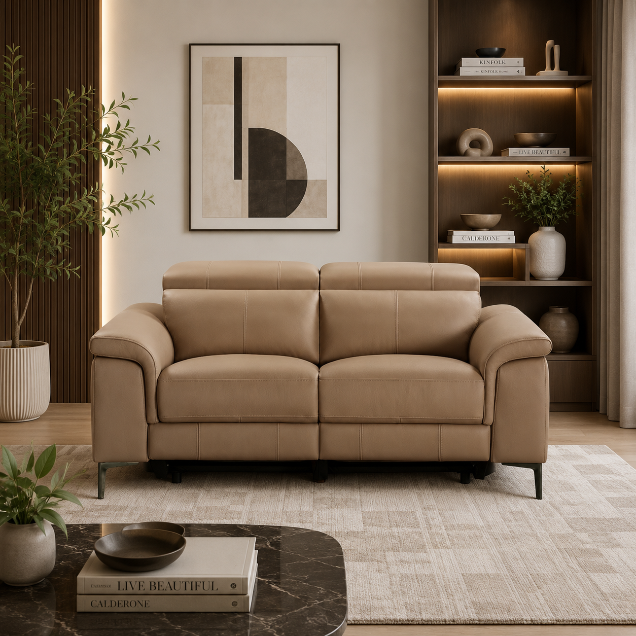 Kevin Leather 2 Seater