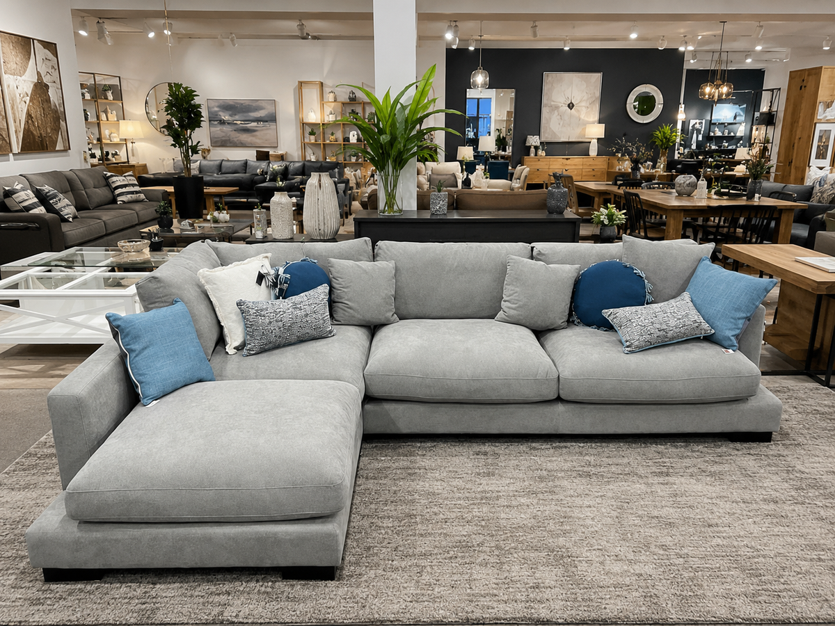 Zule L-Shape Comfy Lounge with LHF Chaise