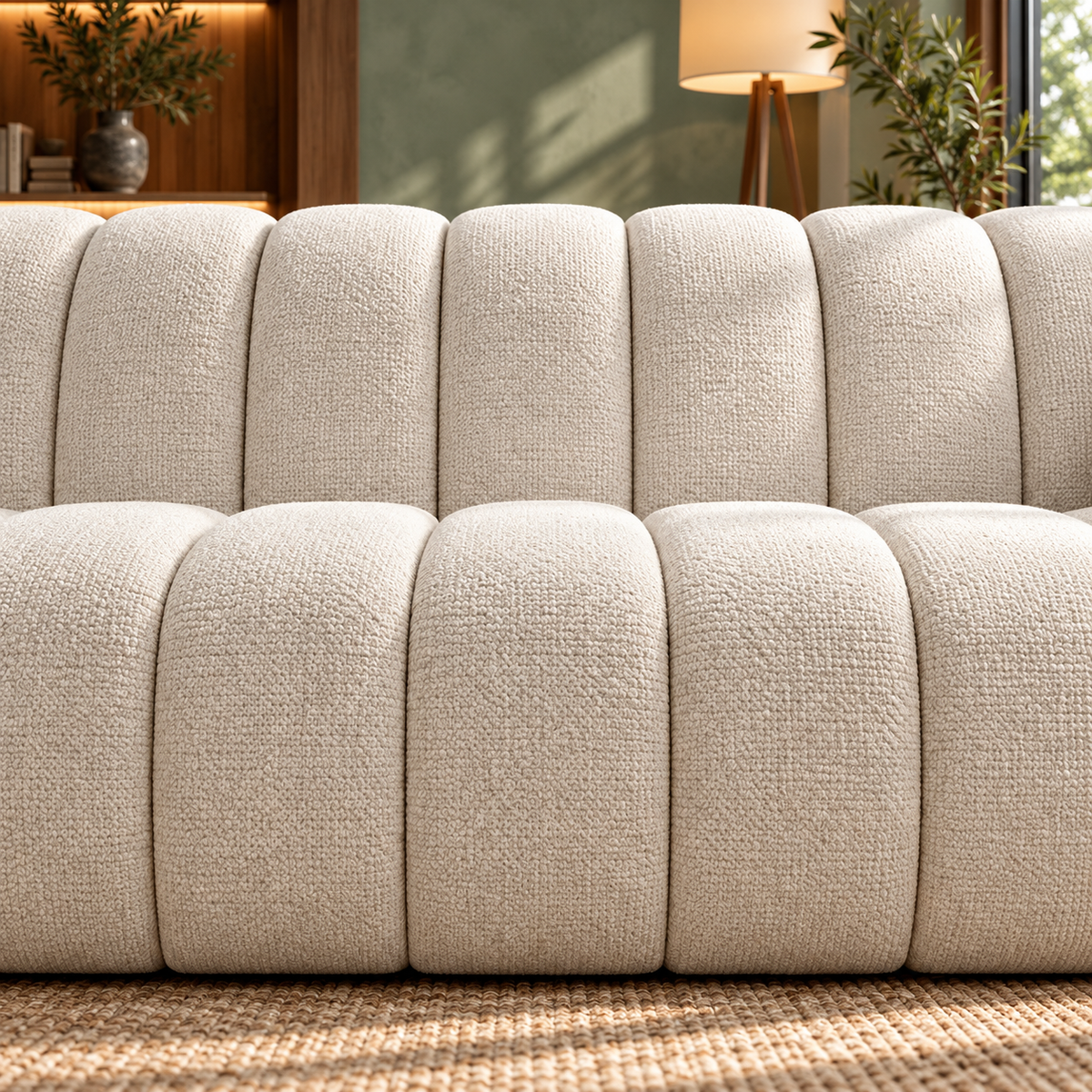 Kenya 4 Seater Sofa - Beige