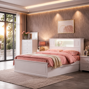 Dallas Ivory White bed with Front Lift