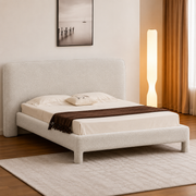 JENNA FAB QUEEN BED-OATMEAL