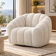 Kenya Swivel Armchair - Beige