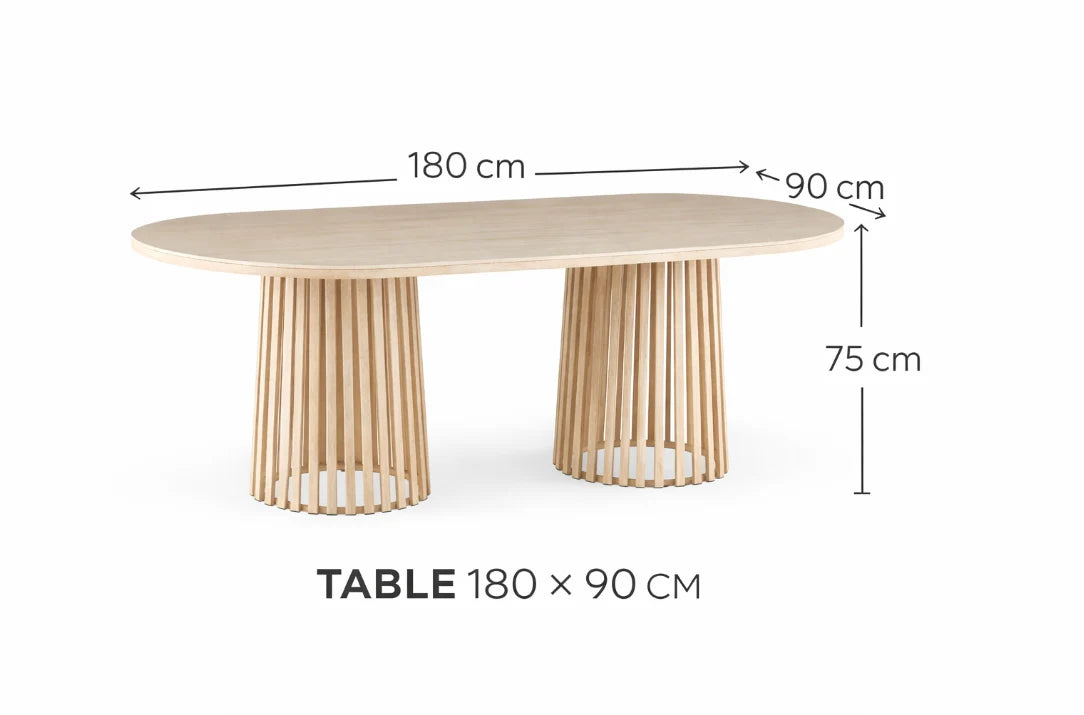 Sandra Range Dining Table 180cm