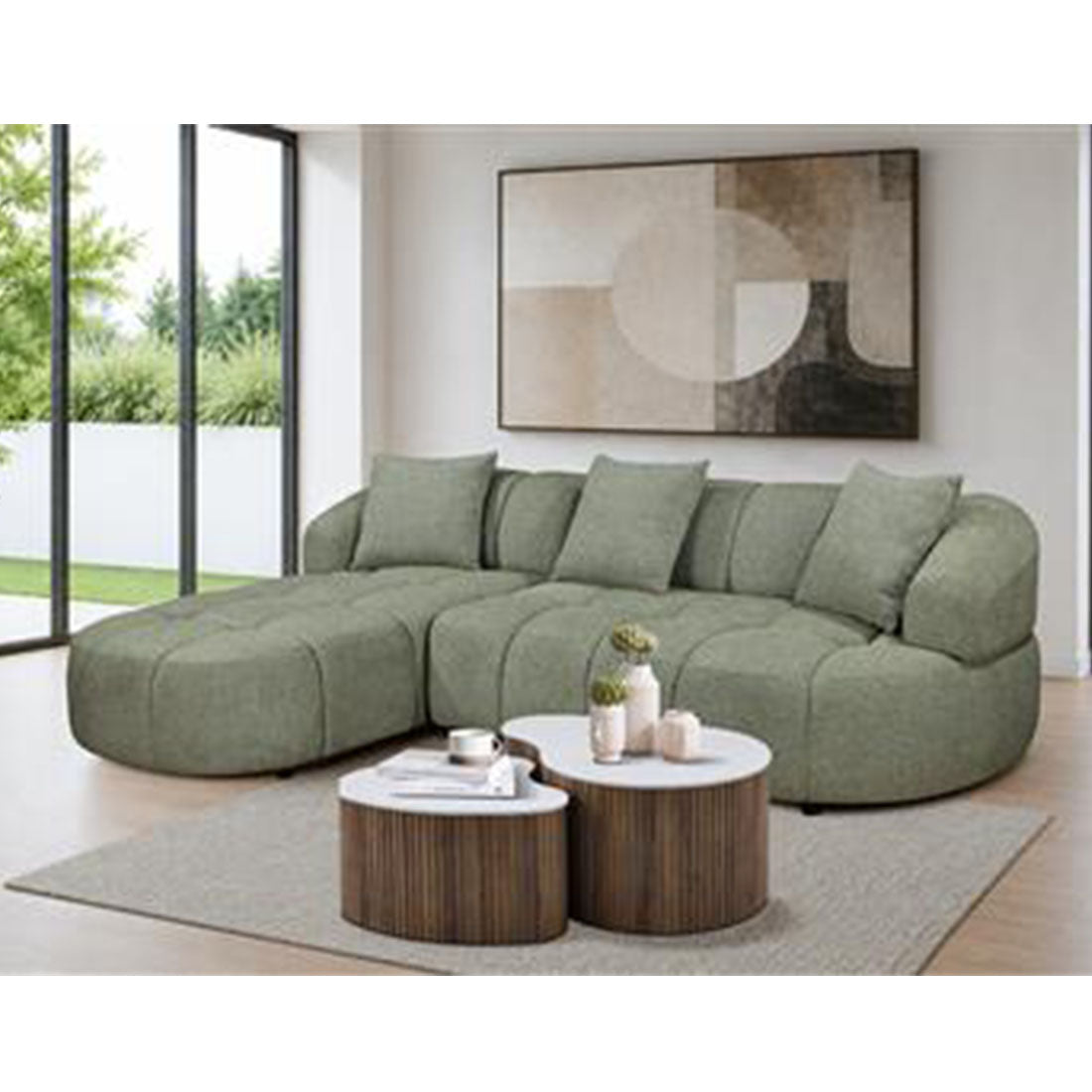 Alberta Fabric Lounge with Chaise