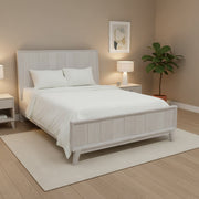 Aria Timber Bed-White Wash