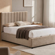 Atlas Fabric King Bed with Gaslift