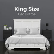 Siena 4PC bedroom Suite with Bedside and Tallboy