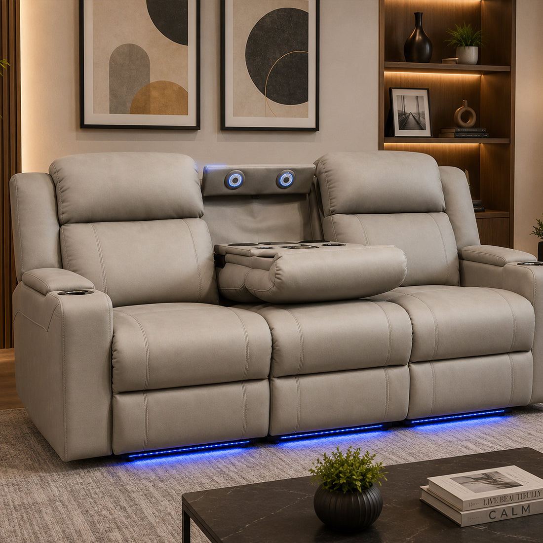 Austin 3 Seater with Electric Recliner