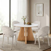 CYPRESS RND DIN TABLE WITH 4 Siri CHIARS