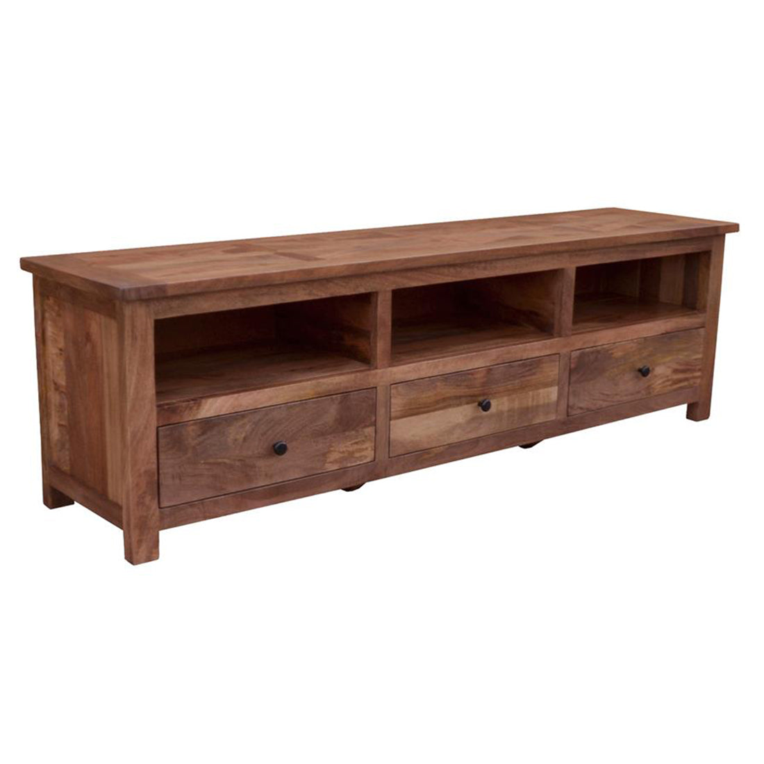 KENSINGTON PARQUETRY MKII TV UNIT 3 DRAWERS-OAK
