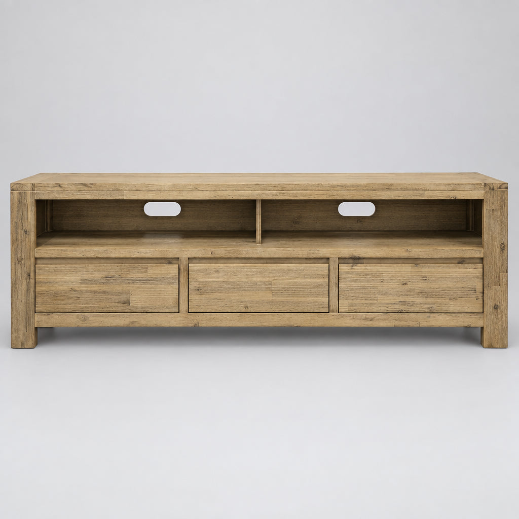 NELSON TV UNIT 3 DRAWERS 169X45X58CM-SMOKE