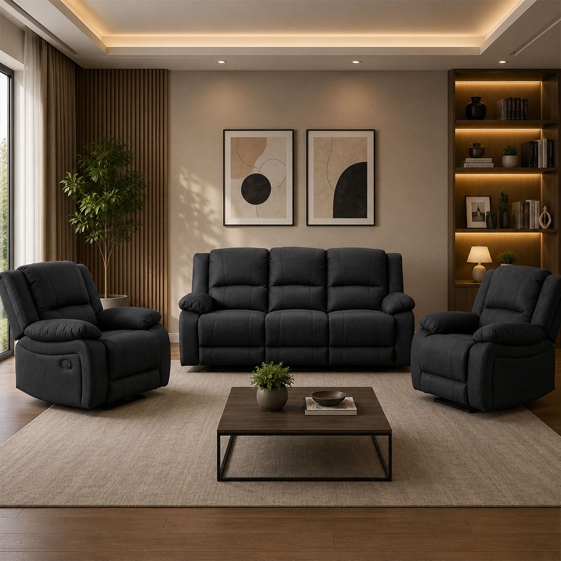 Carlton 3+1+1 Manual Recliner Set