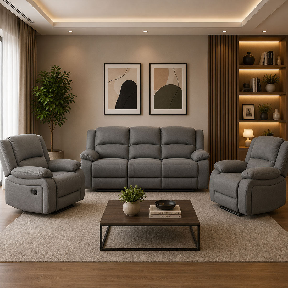 Carlton 3+1+1 Manual Recliner Set