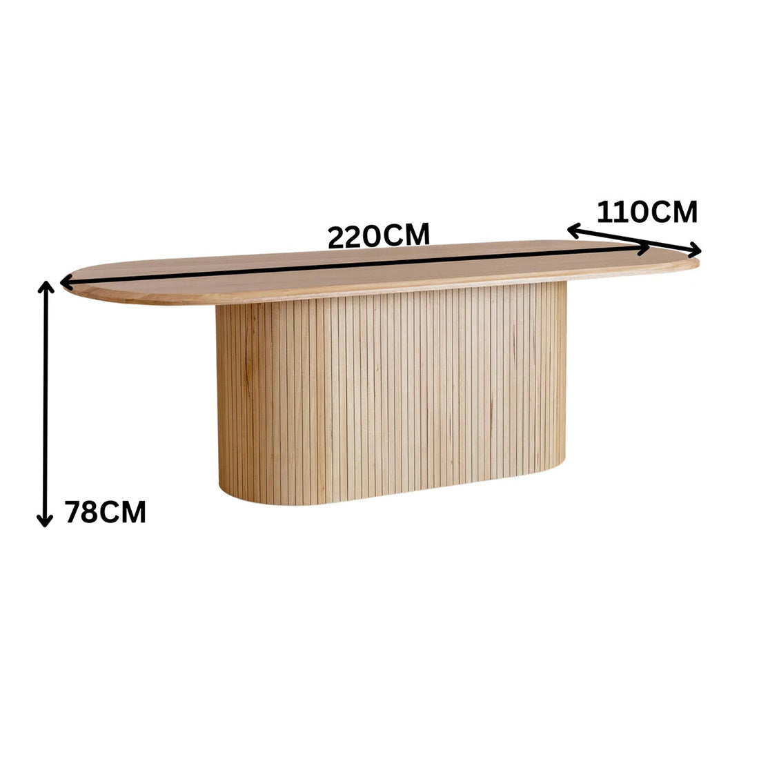 Avalon 220 CMS Dining Table Natural