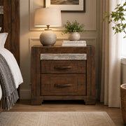 Kensigton 2 Drawer Bedside - Charcoal Grey