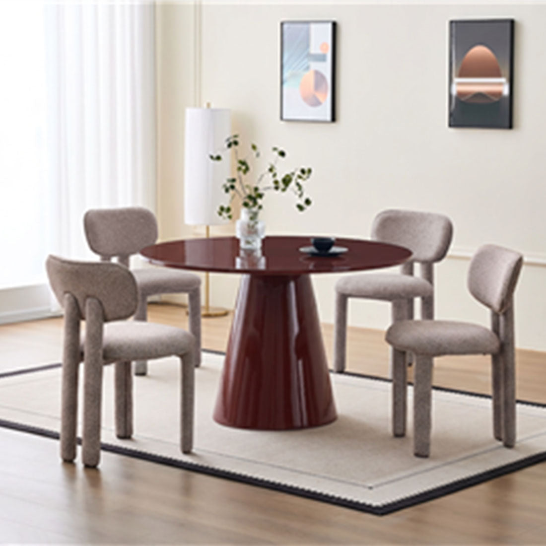 FUEGO 5PC RND DIN TABLE & 4X CHAIR KIT