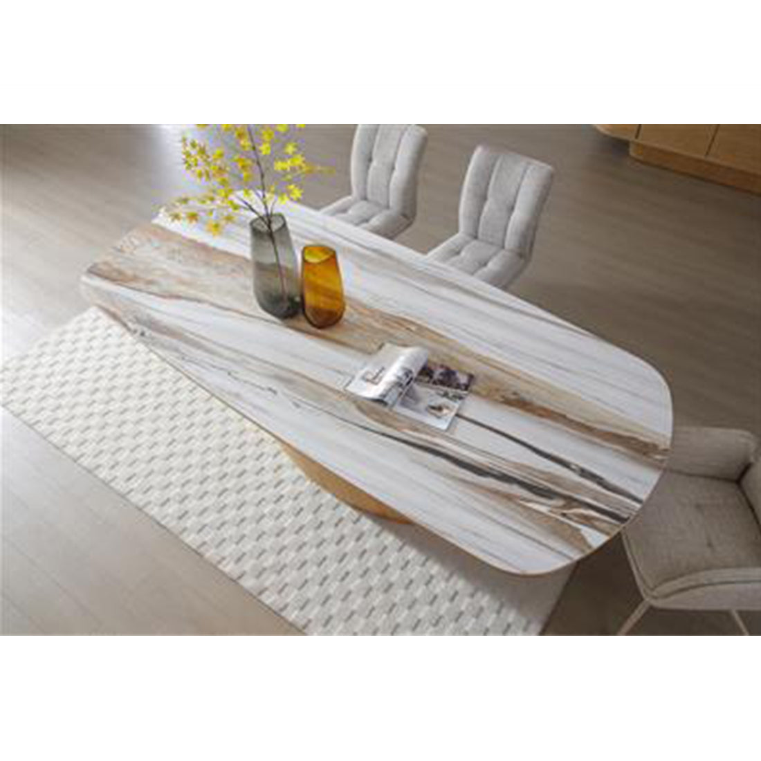 RAVELLE DIN TABLE 220X105X76CM