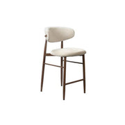 COTSWOLD BAR CHAIR-WALNUT/BEIGE