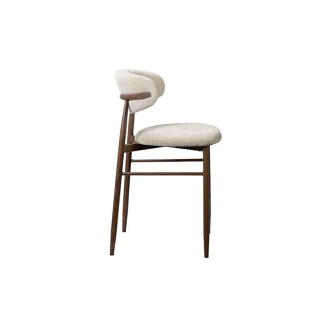 COTSWOLD BAR CHAIR-WALNUT/BEIGE