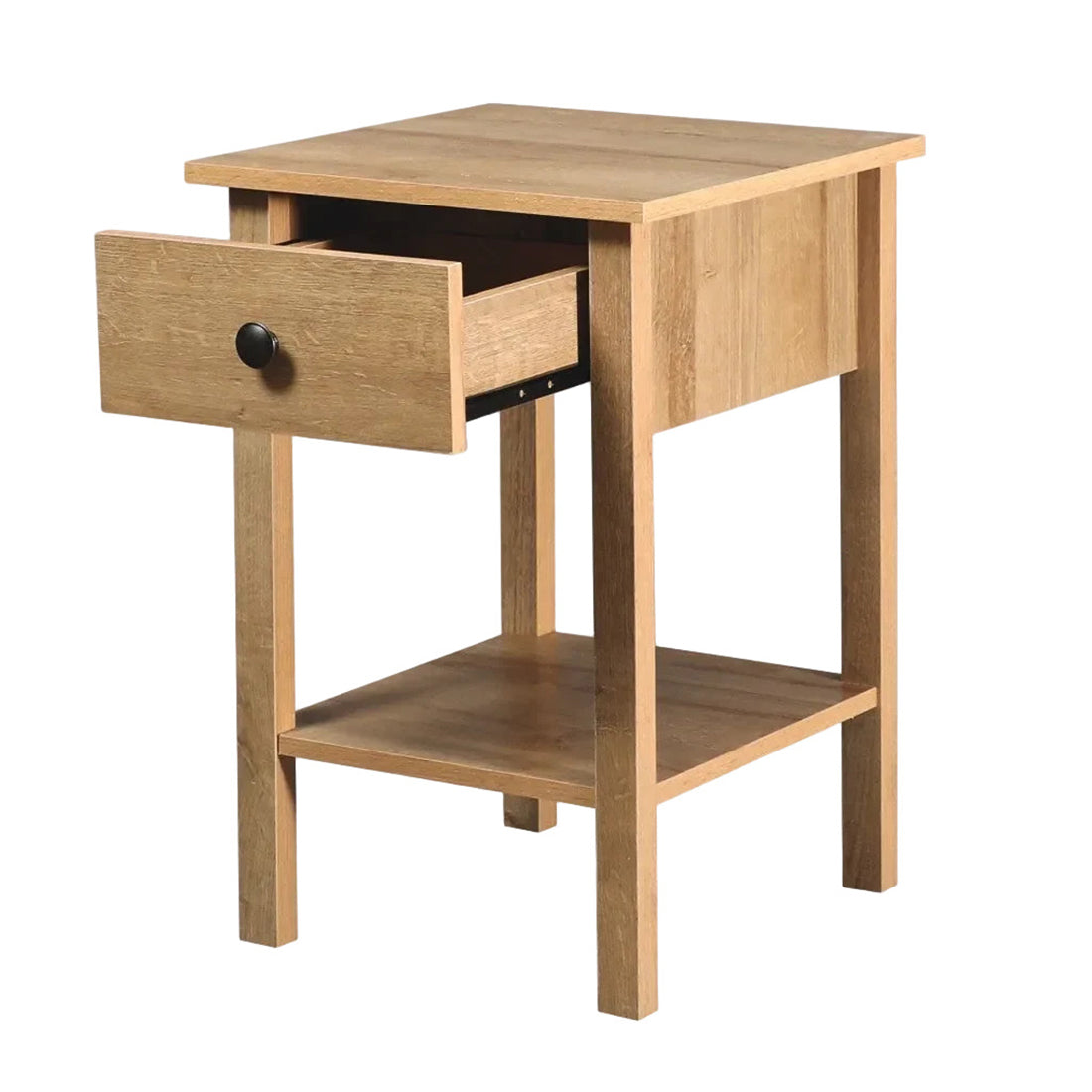 Declan 1 Drawer Bedside - Riveria Oak
