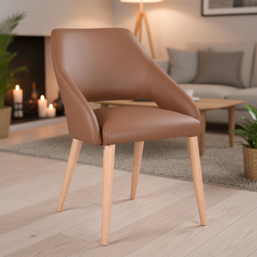 RICO LEATHER DIN CHAIR