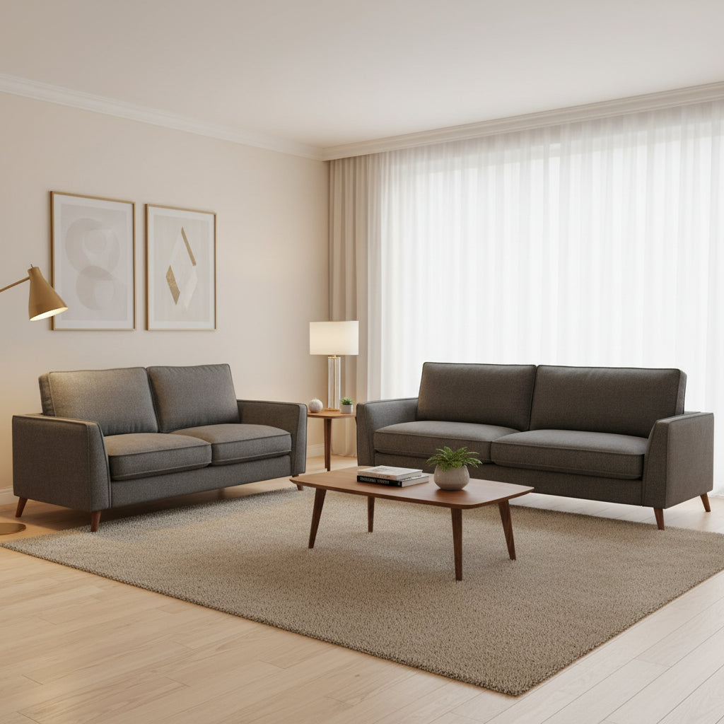 ALEX FAB 3S+2S SOFA SET-GLACIER