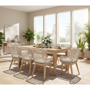 MARRAKESH OUT 9PC DINING SET-WHITEWASH 