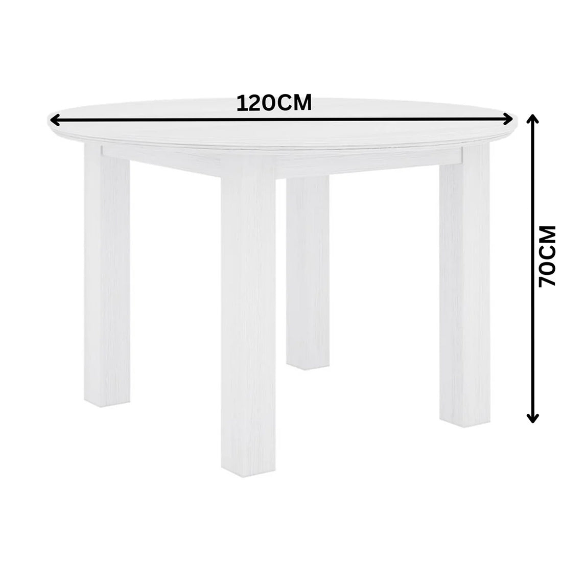 Coral 120 CM round Dining Table