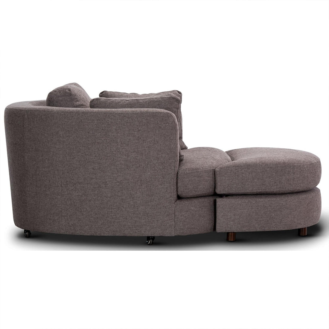 Oyster Swivel Chair with Ottoman